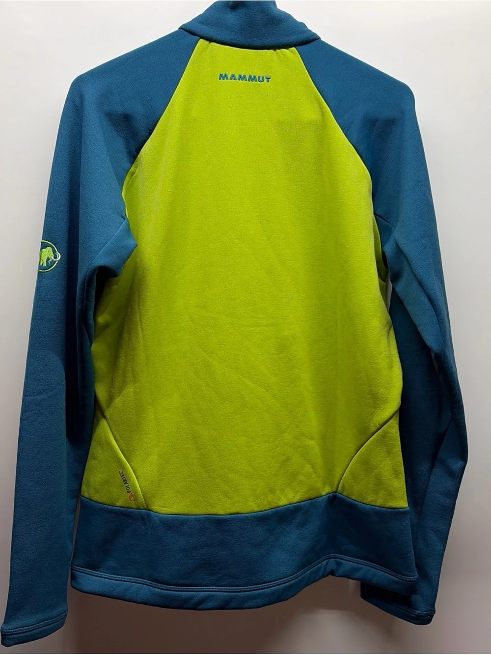Mammut Aconcagua ML Jacket Women Large Fern Dark Pacific Polartec Fleece NWT
